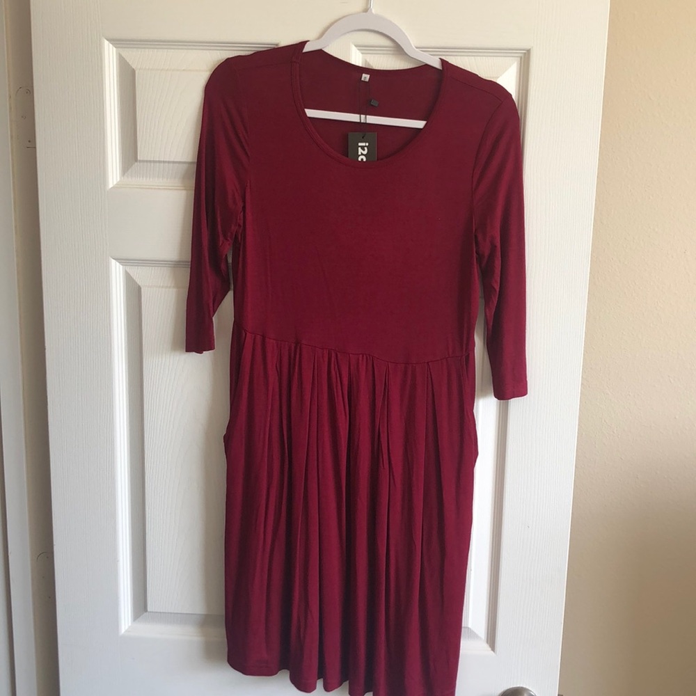 Maroon i12 Crazy Dress Size Small